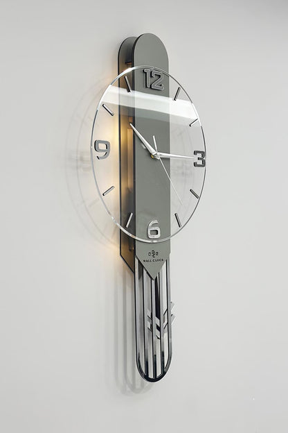 LumiGlow Modern LED Pendulum Wall Clock
