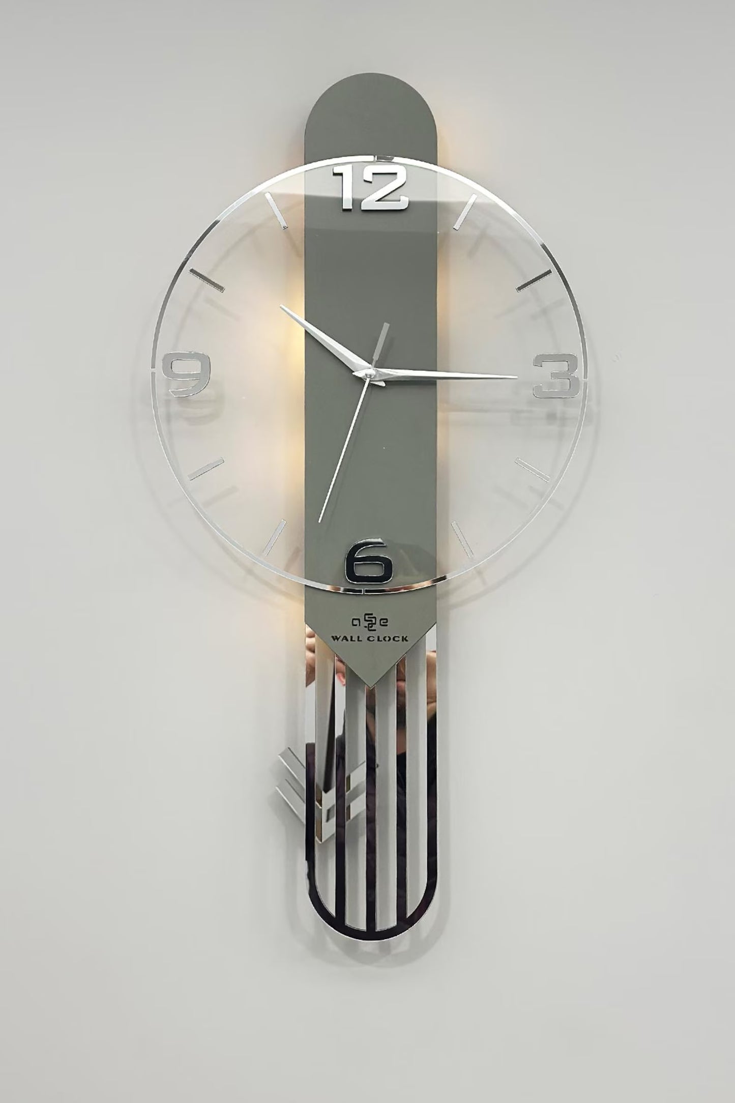 LumiGlow Modern LED Pendulum Wall Clock
