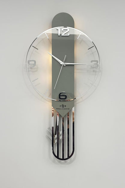 LumiGlow Modern LED Pendulum Wall Clock